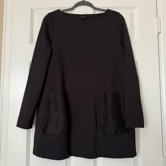 COS Shift Mini Dress Silk Front Pockets Size Medium - Picture 1 of 10